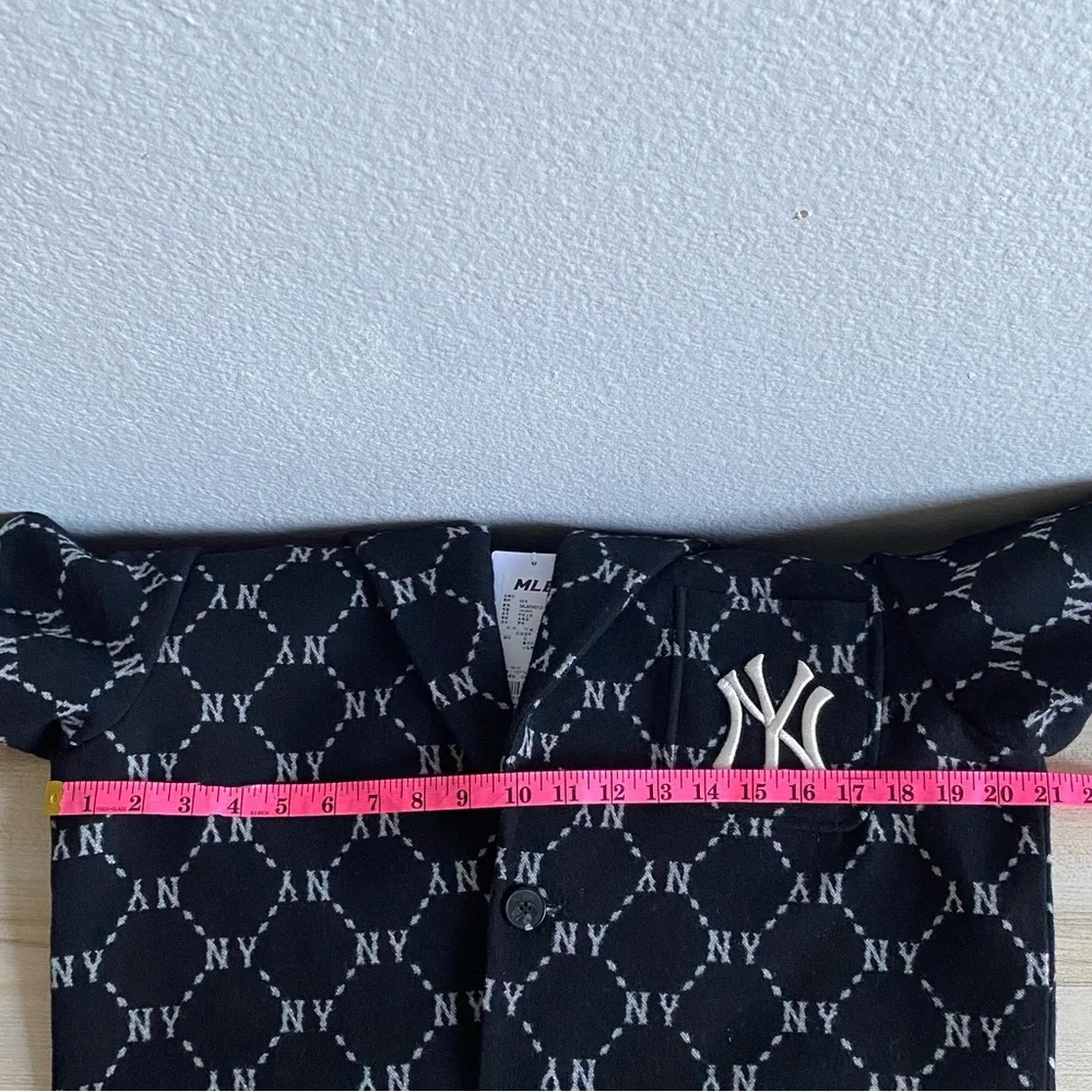 MLB Korea NY Yankees Monogram Wool Blend Blazer K Fashion Korean Streetwear XS